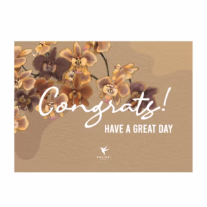 Ansichtkaart 'Gefeliciteerd'