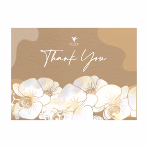 Ansichtkaart 'Thank you'