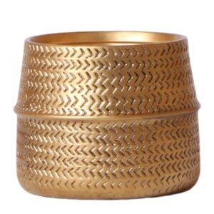 Groove pot | goud - Goud, ø 12 cm