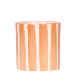 Painted stripe pot | oranje