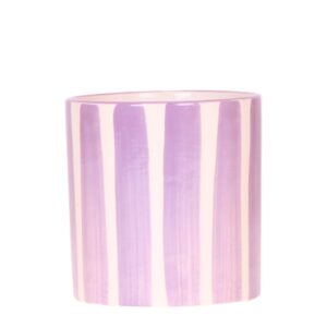Painted stripe pot | lila
