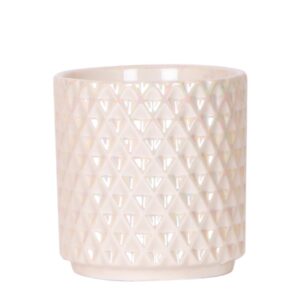 Diamond Pearl pot | travertine