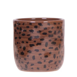 Leopard pot | bruin | zwart